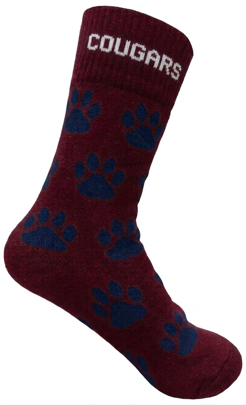 Cranberry Cougars Socks
